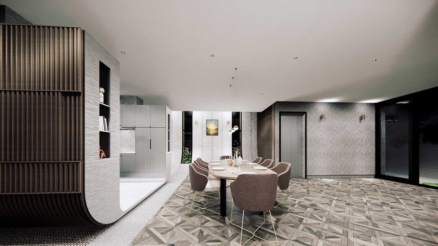 Stepped House Interior Design